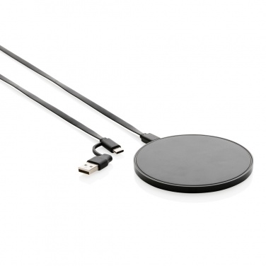 Logotrade promotional item picture of: RCS standard recycled plastic 10W wireless charger