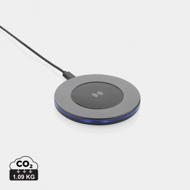 Logo trade promotional products image of: Terra RCS recycled aluminium 10W wireless charger