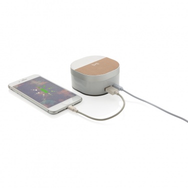 Logo trade advertising products image of: Aria 5W Wireless Charging Digital Clock
