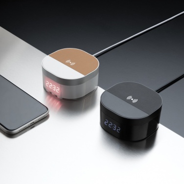 Logotrade advertising product image of: Aria 5W Wireless Charging Digital Clock
