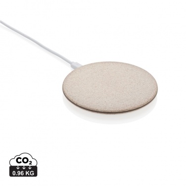 Logo trade corporate gift photo of: 5W Wheat straw wireless charger