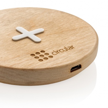 Logotrade corporate gift picture of: 5W wood wireless charger