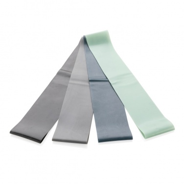 Logo trade promotional gifts picture of: 4pc elastic fitness bands in pouch