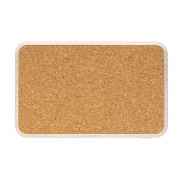 Logo trade advertising products image of: Cork and Wheat 5.000 mAh pocket powerbank