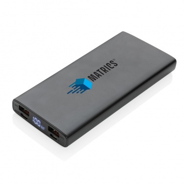 Logotrade promotional merchandise image of: Aluminium 18W 10.000 mAh PD Powerbank