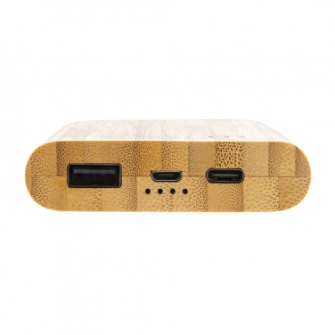 Logotrade promotional giveaway image of: Bamboo 5.000 mAh powerbank