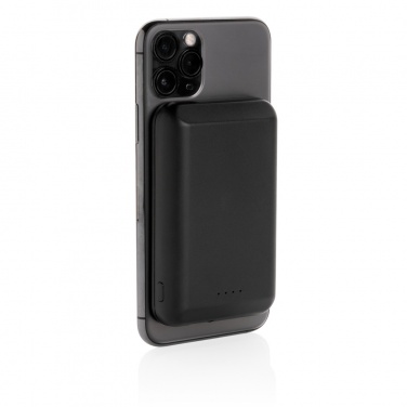 Logo trade promotional giveaways picture of: Magnetic 5.000 mAh 5W wireless powerbank