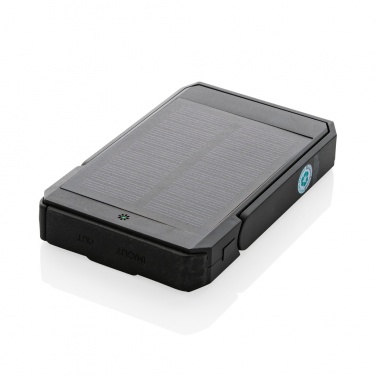 Logo trade advertising products image of: Skywave RCS rplastic solar powerbank 5000 mAh 10W wireless