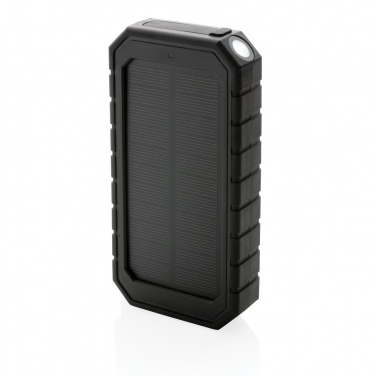 Logotrade corporate gift image of: RCS recycled plastic Solar powerbank with 10W Wireless