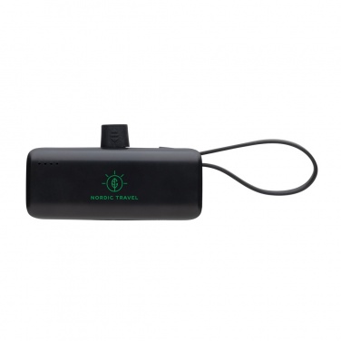 Logo trade business gifts image of: Powerlink RCS rplastic 3000 mAh powerbank iOS connector