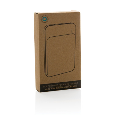 Logotrade promotional product image of: RCS recycled plastic 5.000 mAh powerbank