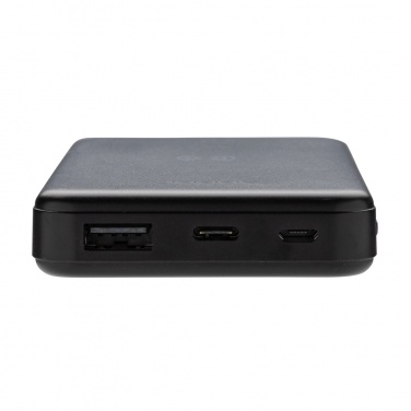 Logo trade promotional merchandise picture of: RCS recycled plastic 5.000 mAh 5W wireless powerbank