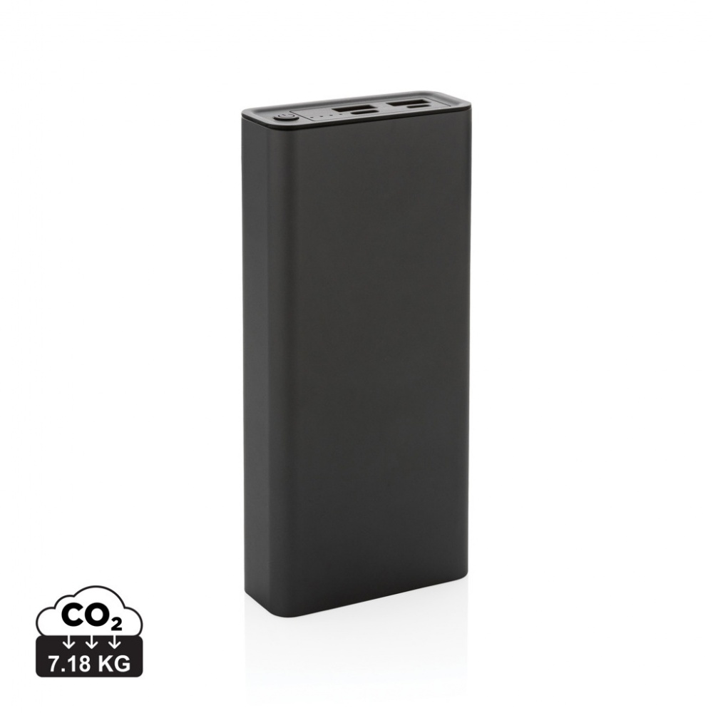 Logotrade corporate gift picture of: Terra RCS recycled 20W aluminium powerbank 20.000 mAh
