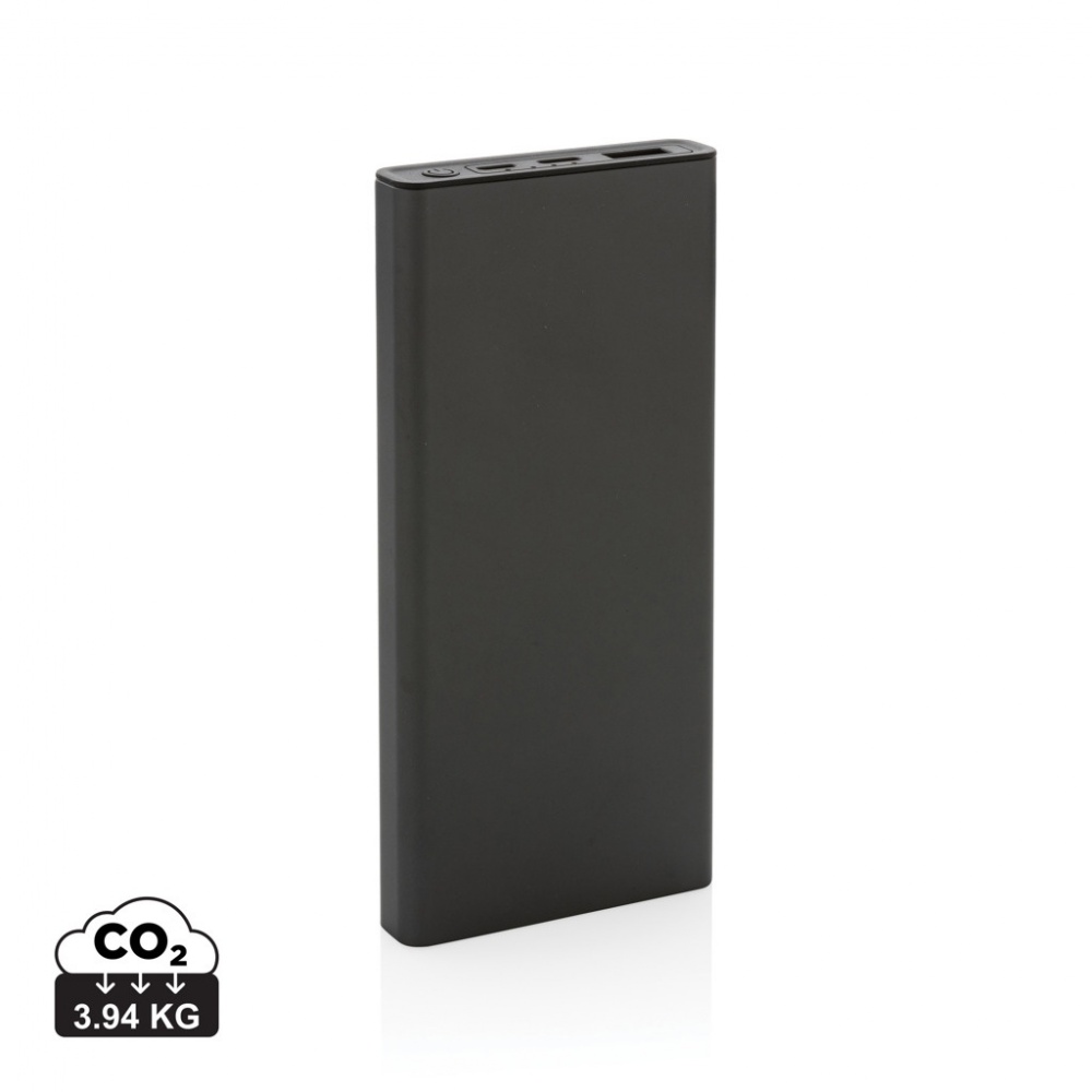 Logotrade promotional merchandise picture of: Terra RCS recycled 18W aluminium powerbank 10.000 mAh