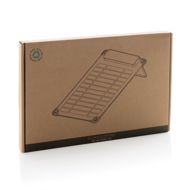 Logo trade promotional giveaway photo of: Solarpulse rplastic portable solar panel 5W