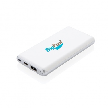Logotrade promotional giveaway image of: Ultra fast 10.000 mAh powerbank with PD