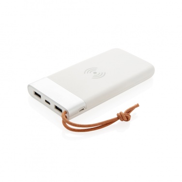 Logotrade business gift image of: Aria 8.000 mAh 5W wireless charging powerbank