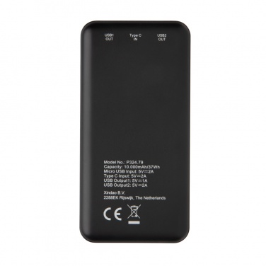 Logotrade promotional merchandise image of: High Density 10.000 mAh Pocket Powerbank