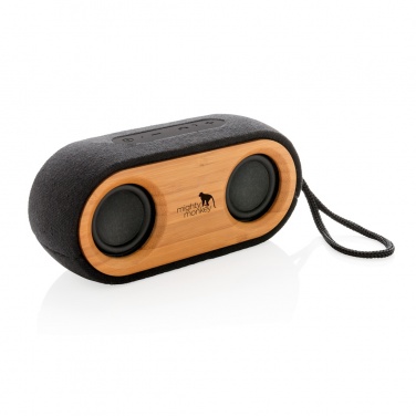 Logotrade promotional product image of: Bamboo X double speaker