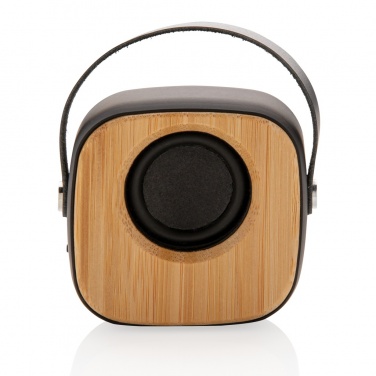 Logo trade advertising products image of: Bamboo 3W Wireless Fashion Speaker