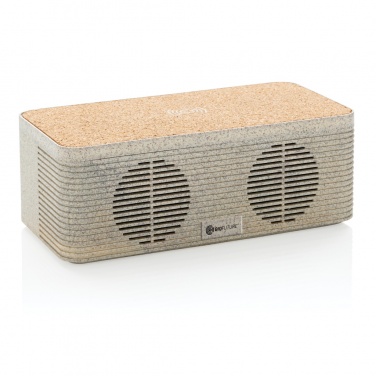 Logo trade promotional giveaways image of: Wheatstraw wireless charging speaker