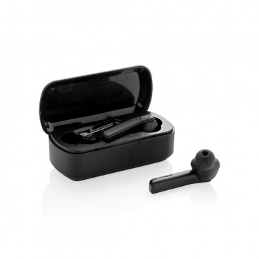 Logo trade promotional giveaways picture of: Free Flow TWS earbuds in charging case