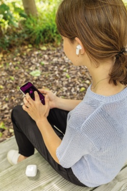 Logo trade corporate gifts picture of: TWS earbuds in UV-C sterilising charging case