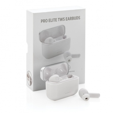 Logo trade business gifts image of: Pro Elite TWS earbuds