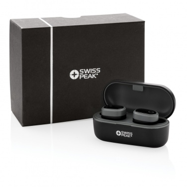 Logo trade promotional gift photo of: Swiss peak TWS earbuds
