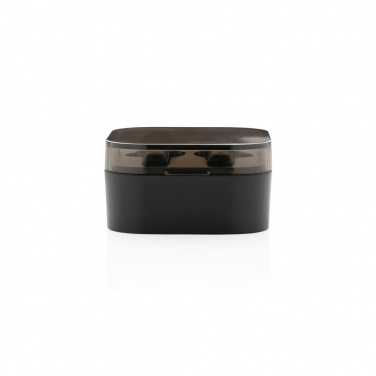 Logo trade promotional items image of: TWS earbuds in wireless charging case