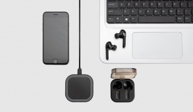 Logo trade promotional product photo of: TWS earbuds in wireless charging case