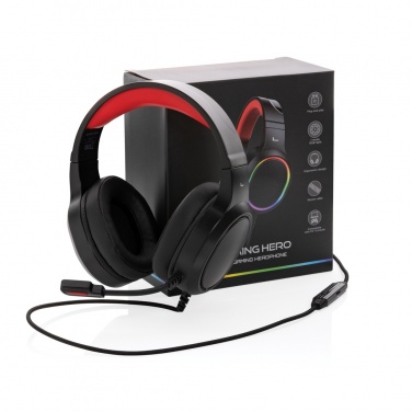 Logo trade promotional gifts image of: RGB gaming headset