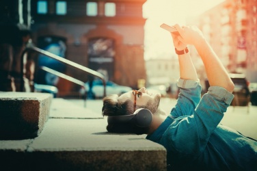 Logotrade promotional gift image of: Motorola MOTO XT500 wireless over ear headphone