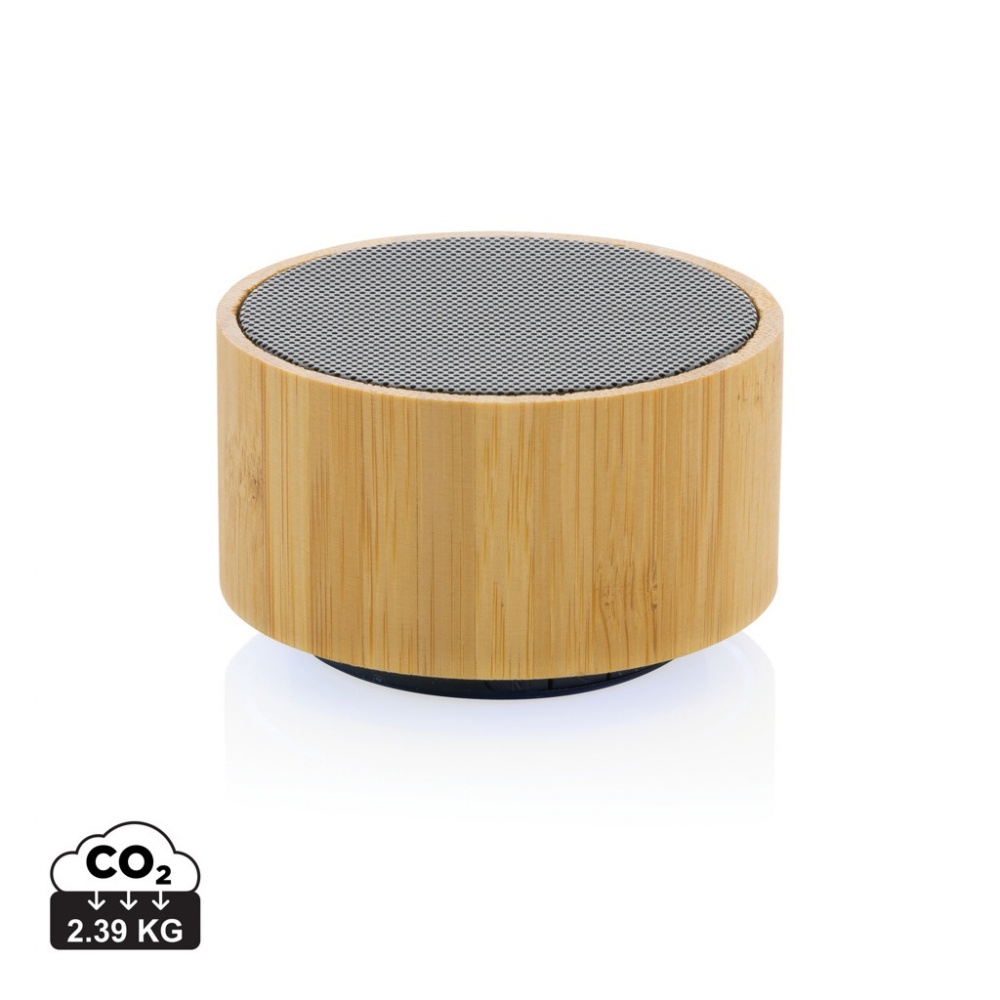 Logotrade advertising products photo of: RCS recycled plastic and bamboo 3W wireless speaker