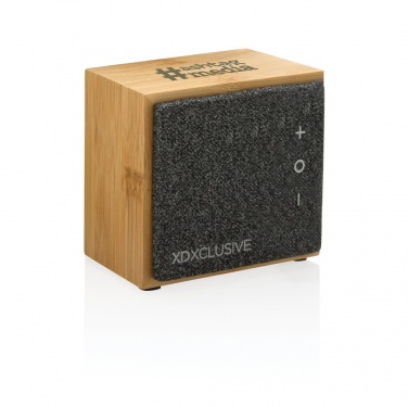 Logo trade promotional gifts image of: Wynn 5W bamboo wireless speaker