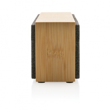 Logo trade promotional giveaway photo of: Wynn 10W bamboo wireless speaker