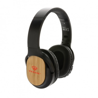Logotrade promotional giveaway picture of: RCS and bamboo Elite Foldable wireless headphone