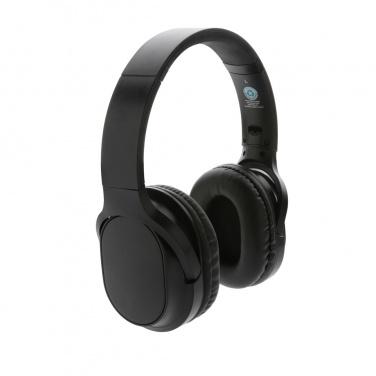 Logo trade promotional gift photo of: RCS recycled plastic Elite Foldable wireless headphone