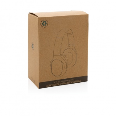 Logotrade promotional product image of: RCS recycled plastic Elite Foldable wireless headphone