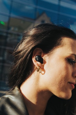 Logotrade promotional product picture of: Urban Vitamin Palm Springs RCS rplastic ENC earbuds