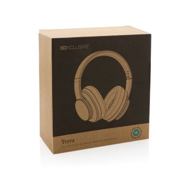 Logotrade promotional product picture of: Terra RCS recycled aluminium wireless headphone
