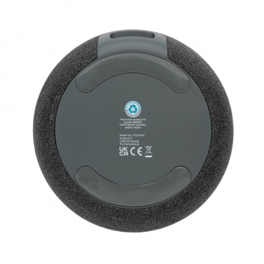 Logo trade promotional merchandise photo of: RCS Rplastic/PET and bamboo 5W speaker
