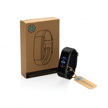 Logo trade promotional gifts picture of: RCS recycled TPU Sense Fit with heart rate monitor