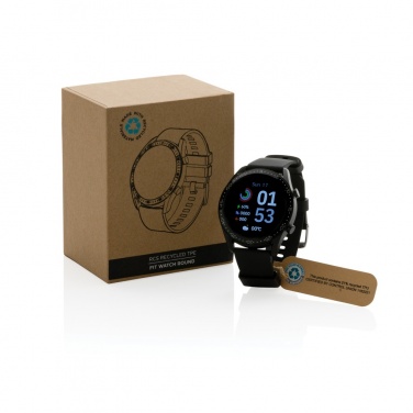 Logo trade promotional merchandise photo of: RCS recycled TPU Fit Watch round