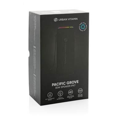 Logotrade corporate gift image of: Urban Vitamin Pacific Grove RCS rplastic 30W speaker IPX7