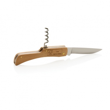 Logo trade advertising products picture of: Wooden knife with bottle opener