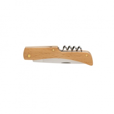Logo trade promotional giveaways picture of: Wooden knife with bottle opener
