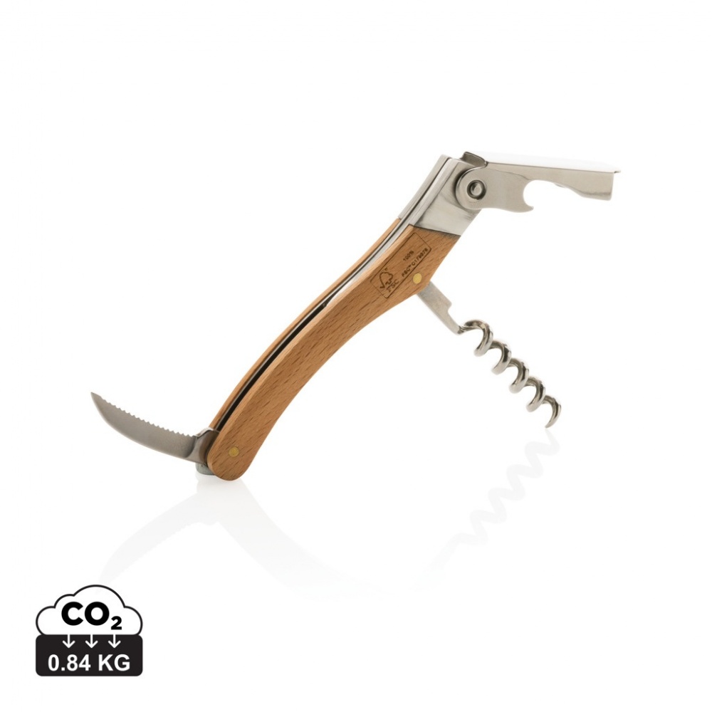 Logotrade promotional giveaway image of: Wooden Corkscrew