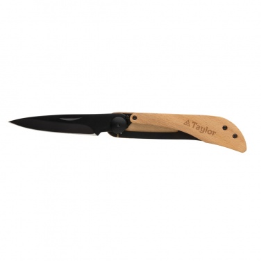 Logo trade corporate gifts image of: Nemus Luxury Wooden knife with lock