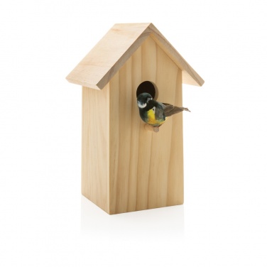 Logo trade promotional gift photo of: Wooden birdhouse